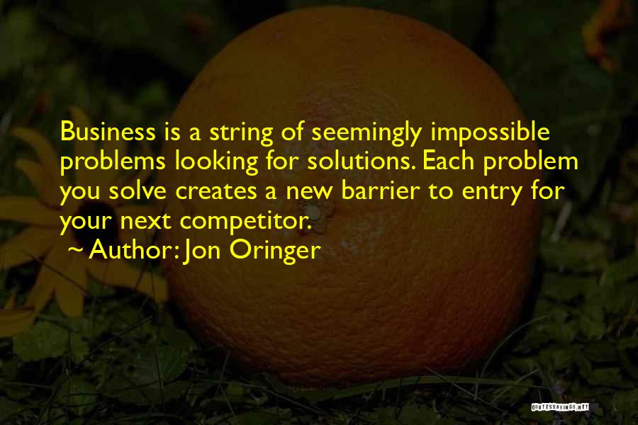 Barrier Quotes By Jon Oringer