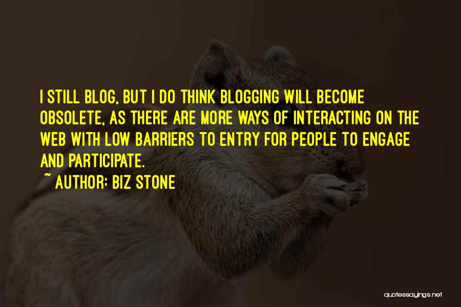 Barriers To Entry Quotes By Biz Stone