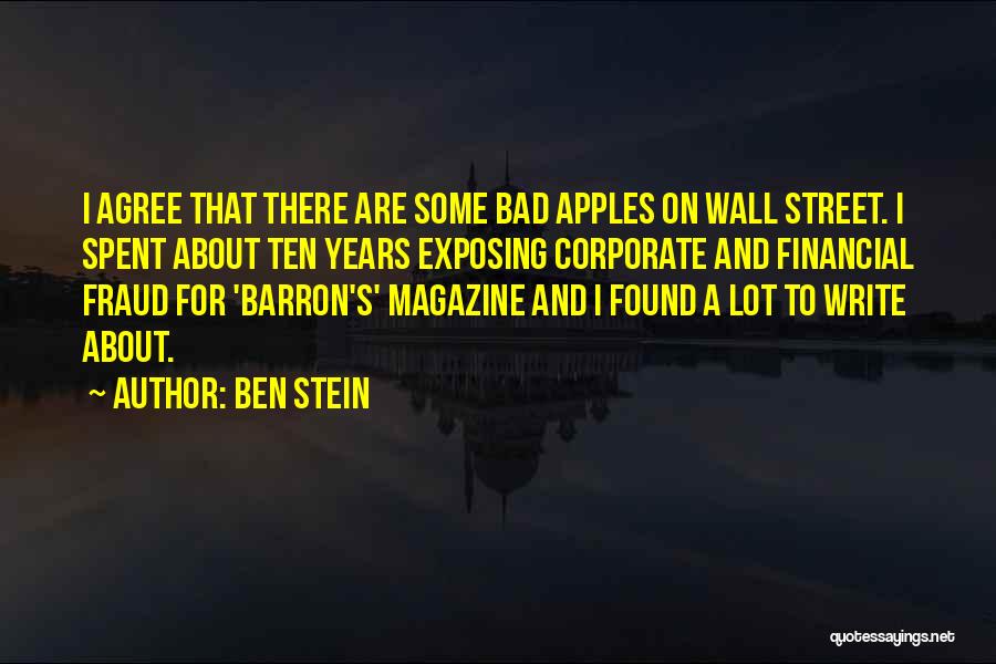 Barron's Quotes By Ben Stein