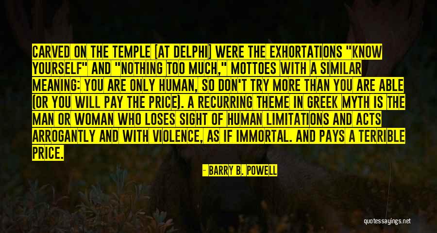 Barry B. Powell Quotes 2074152 Barry B. Powell Quotes 2074152