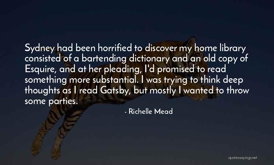 Bartending Quotes By Richelle Mead Bartending Quotes By Richelle Mead