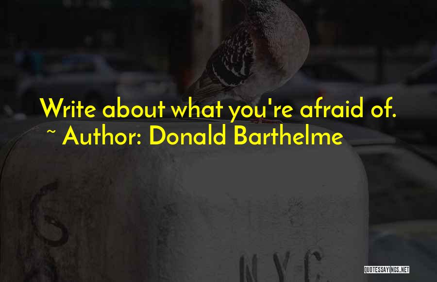 Barthelme Quotes By Donald Barthelme