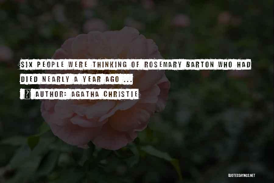 Barton Quotes By Agatha Christie