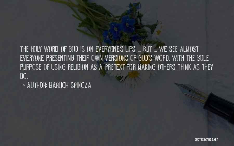 Baruch Spinoza Religion Quotes By Baruch Spinoza