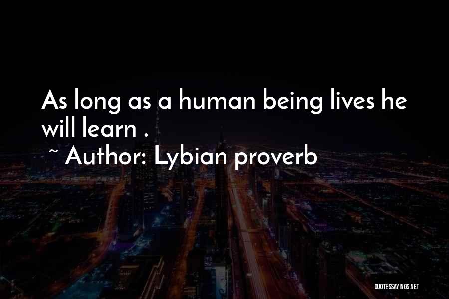 Basbanes Quotes By Lybian Proverb