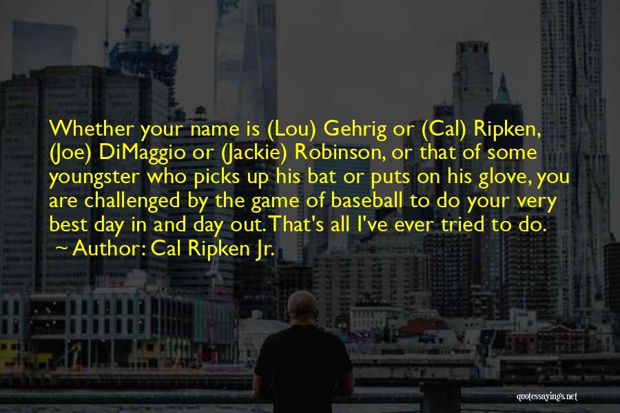 Baseball And Love Quotes By Cal Ripken Jr.