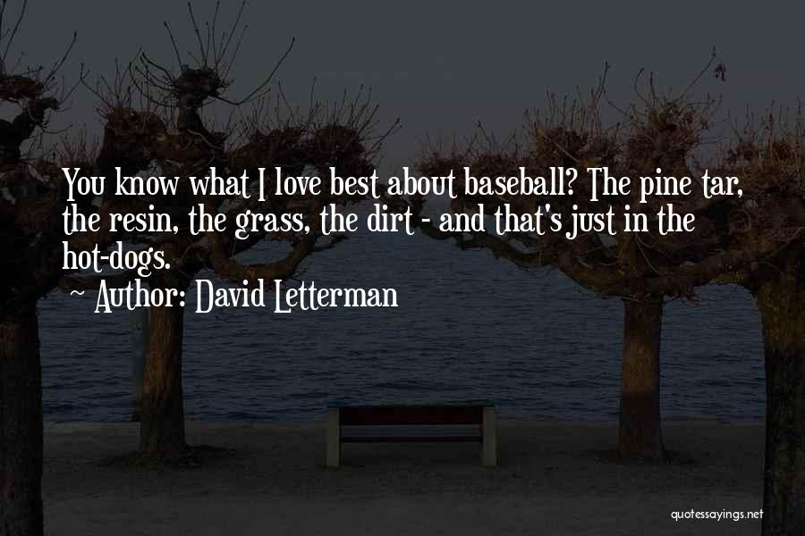 Baseball And Love Quotes By David Letterman