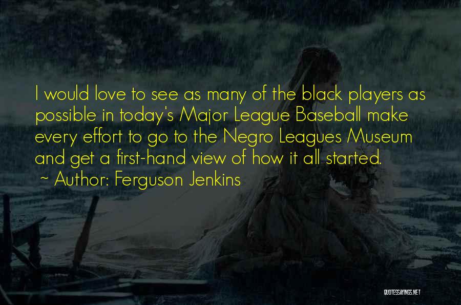 Baseball And Love Quotes By Ferguson Jenkins