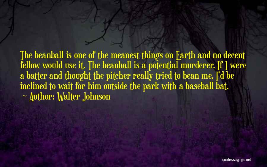 Baseball Batter Quotes By Walter Johnson