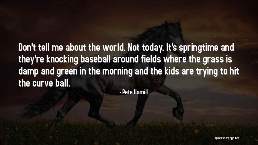 Baseball Fields Quotes By Pete Hamill Baseball Fields Quotes By Pete Hamill