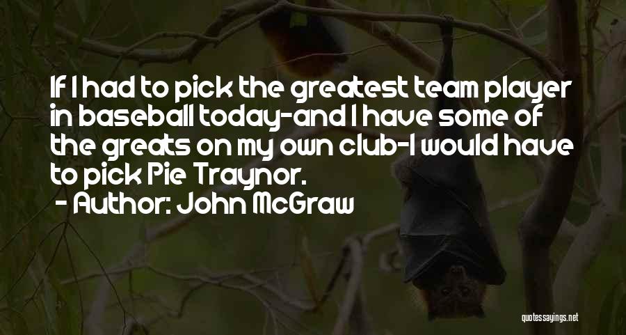 Baseball Greatest Quotes By John McGraw