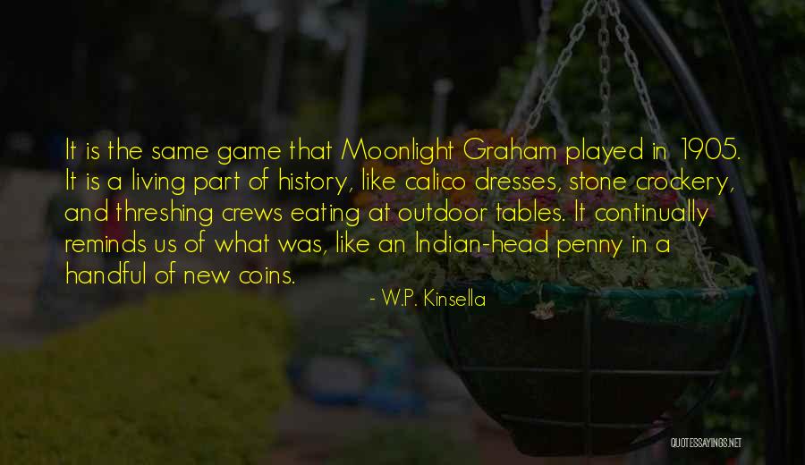 Baseball History Quotes By W.P. Kinsella Baseball History Quotes By W.P. Kinsella