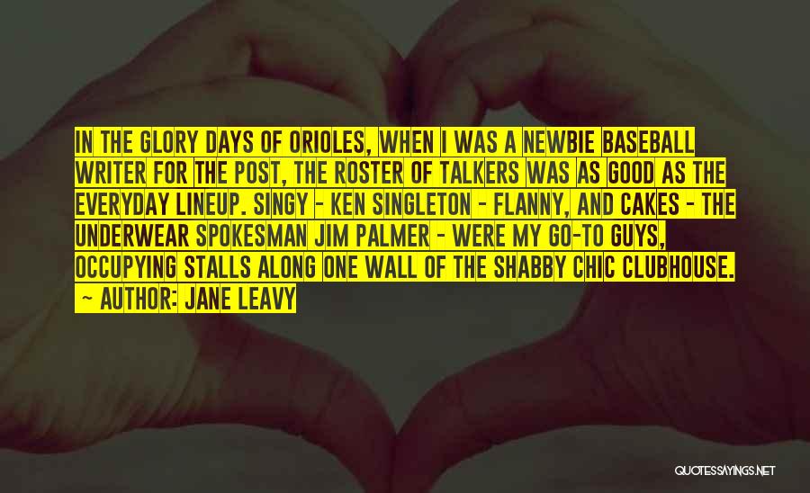 Baseball Lineup Quotes By Jane Leavy