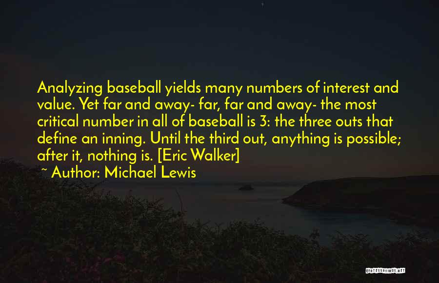 Baseball Stats Quotes By Michael Lewis