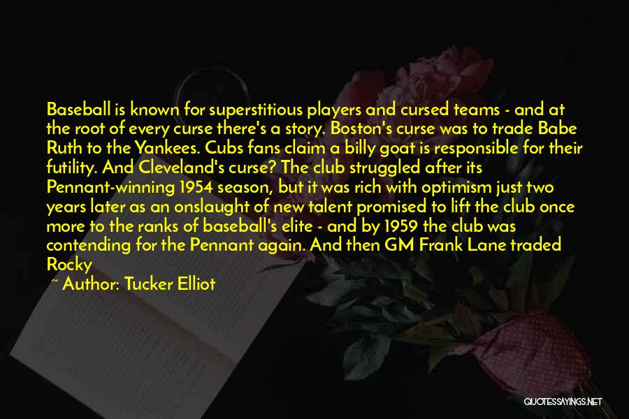 Baseball Stats Quotes By Tucker Elliot