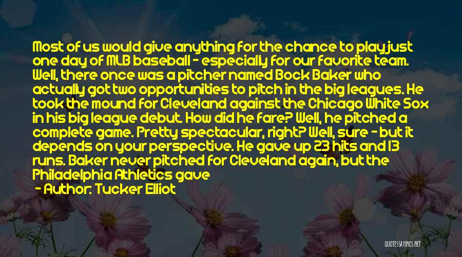 Baseball Stats Quotes By Tucker Elliot