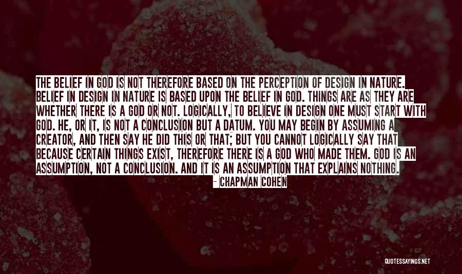 Based Upon Quotes By Chapman Cohen Based Upon Quotes By Chapman Cohen