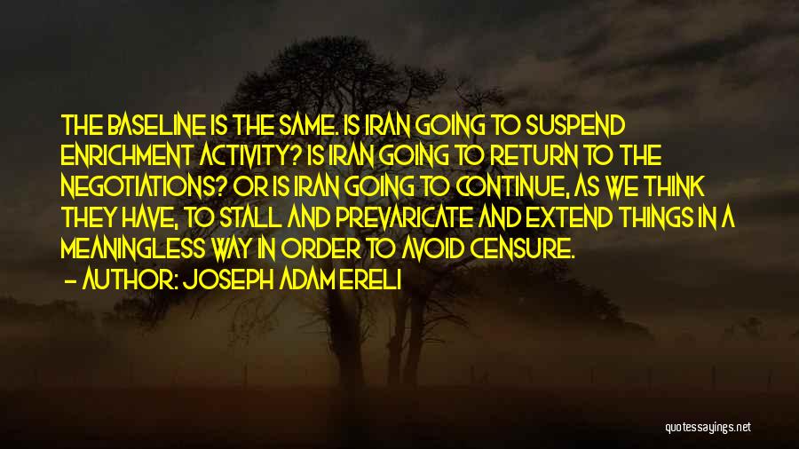 Baseline Quotes By Joseph Adam Ereli