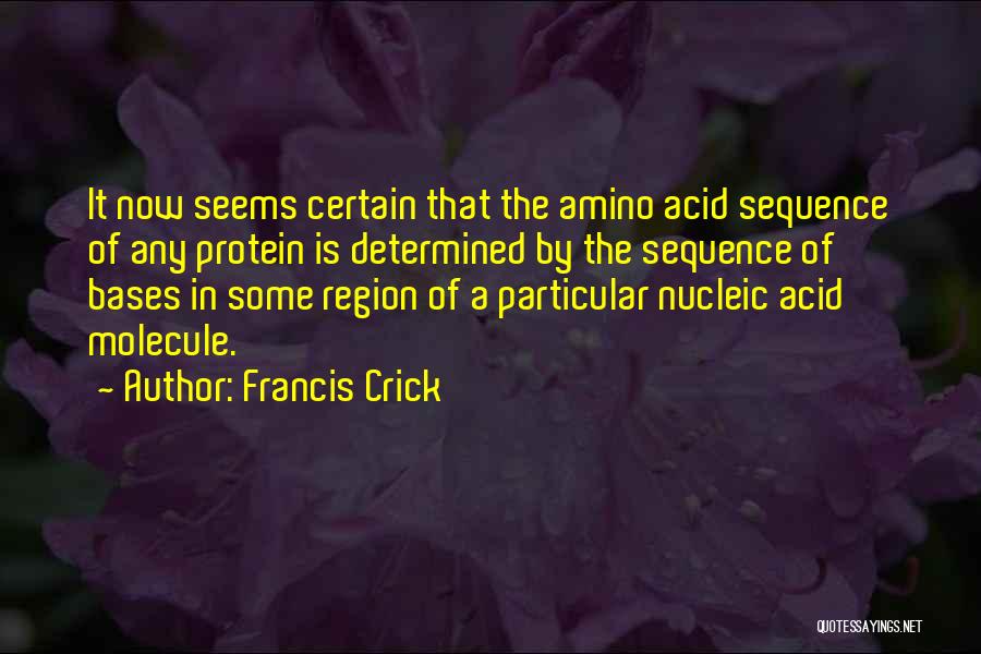 Bases Quotes By Francis Crick