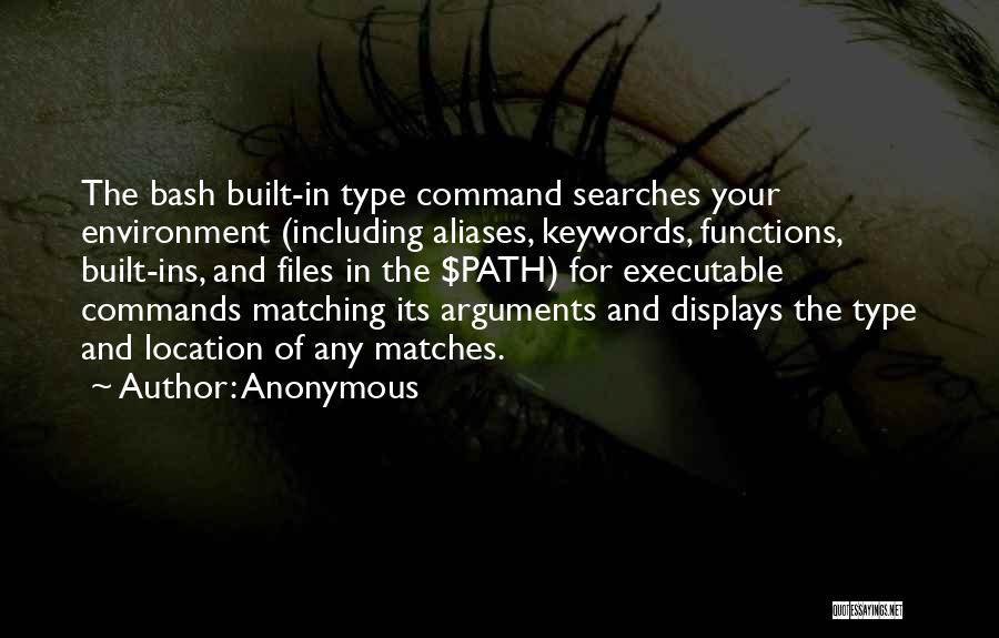 Bash Command Without Quotes By Anonymous