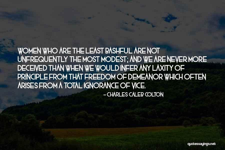 Bashful Quotes By Charles Caleb Colton Bashful Quotes By Charles Caleb Colton