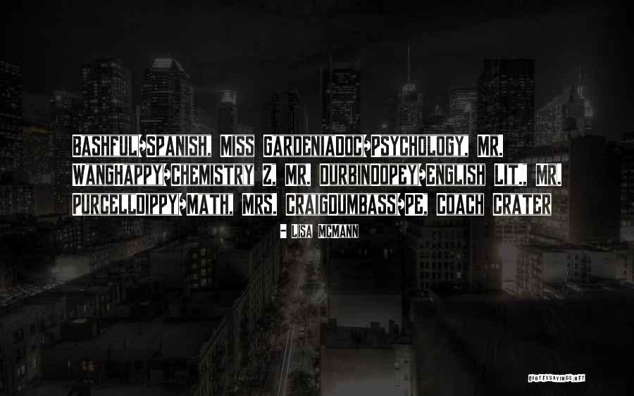 Bashful Quotes By Lisa McMann Bashful Quotes By Lisa McMann