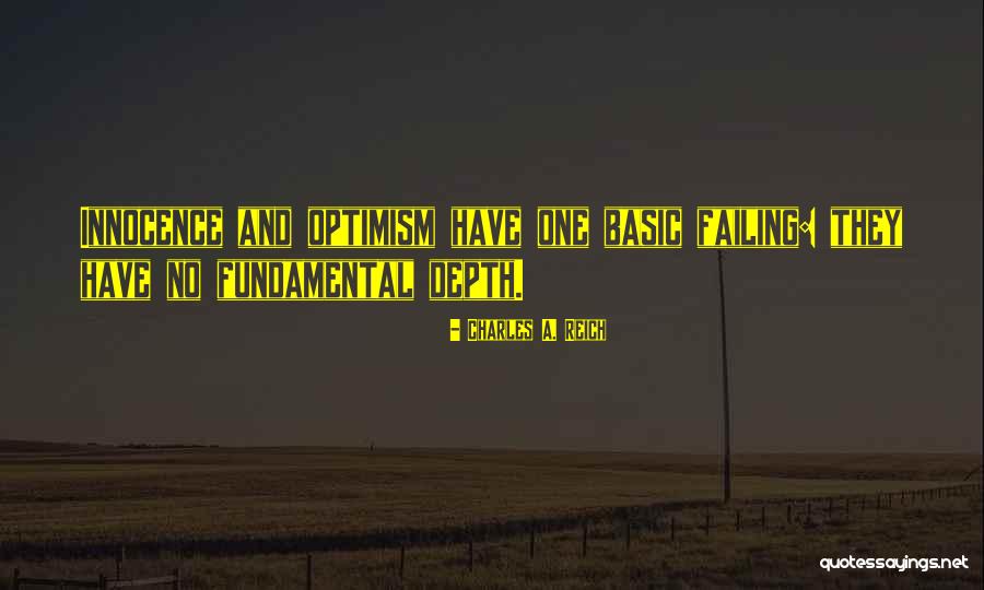 Basic Fundamental Quotes By Charles A. Reich