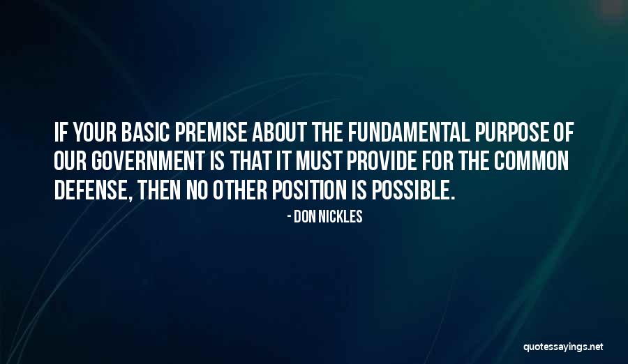 Basic Fundamental Quotes By Don Nickles Basic Fundamental Quotes By Don Nickles