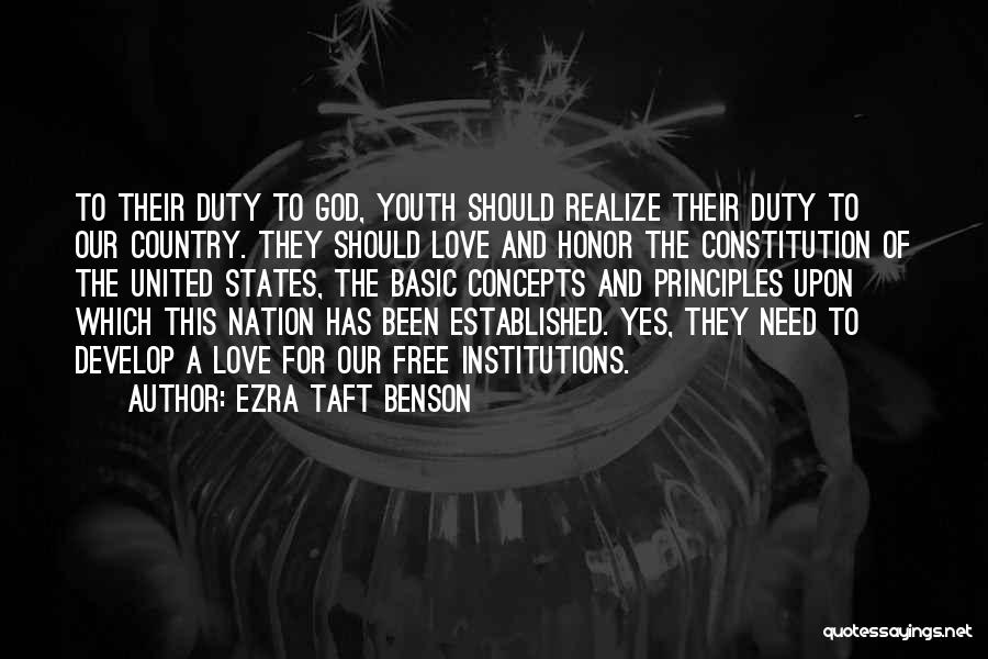 Basic Principles Quotes By Ezra Taft Benson