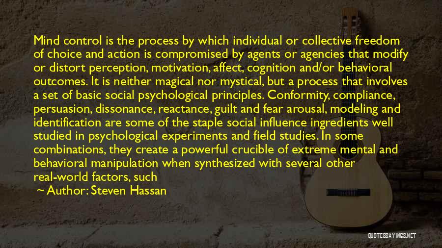 Basic Principles Quotes By Steven Hassan