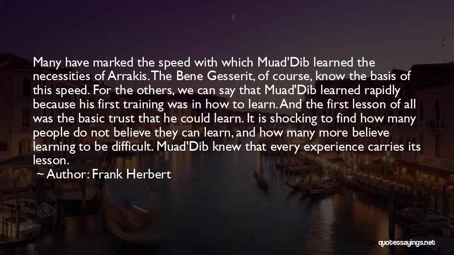 Basic Training Quotes By Frank Herbert