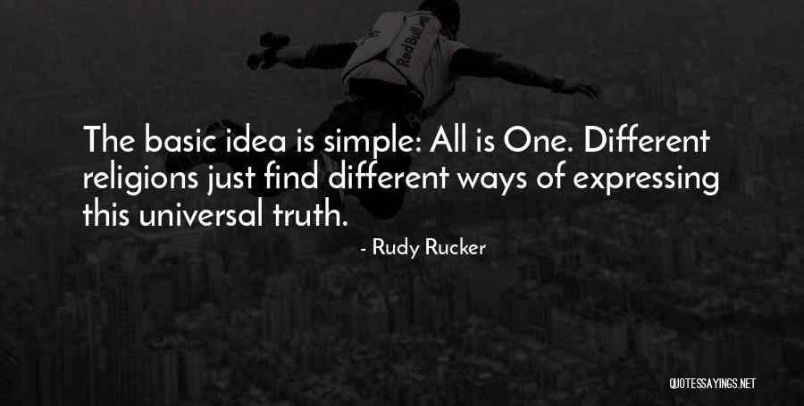 Basic Truth Quotes By Rudy Rucker Basic Truth Quotes By Rudy Rucker