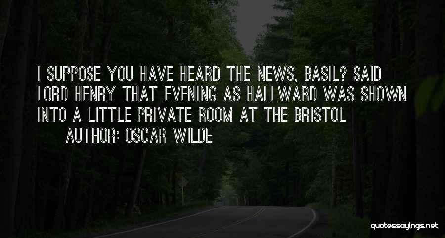 Basil Hallward Quotes By Oscar Wilde