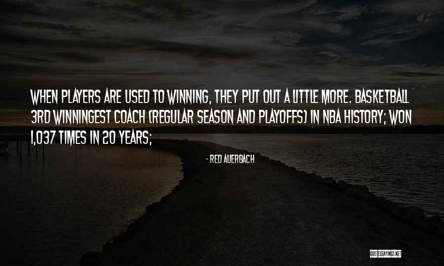 Basketball Coach Quotes By Red Auerbach Basketball Coach Quotes By Red Auerbach