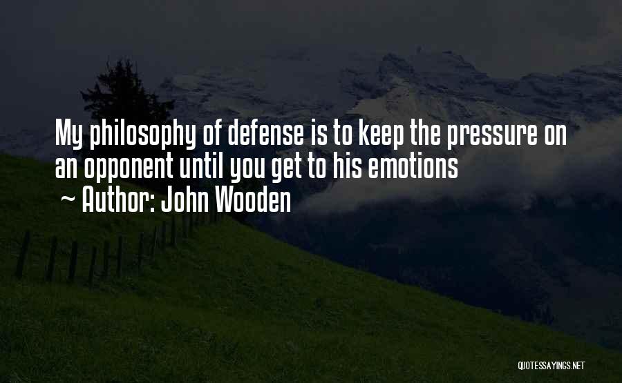 Basketball Defense Quotes By John Wooden