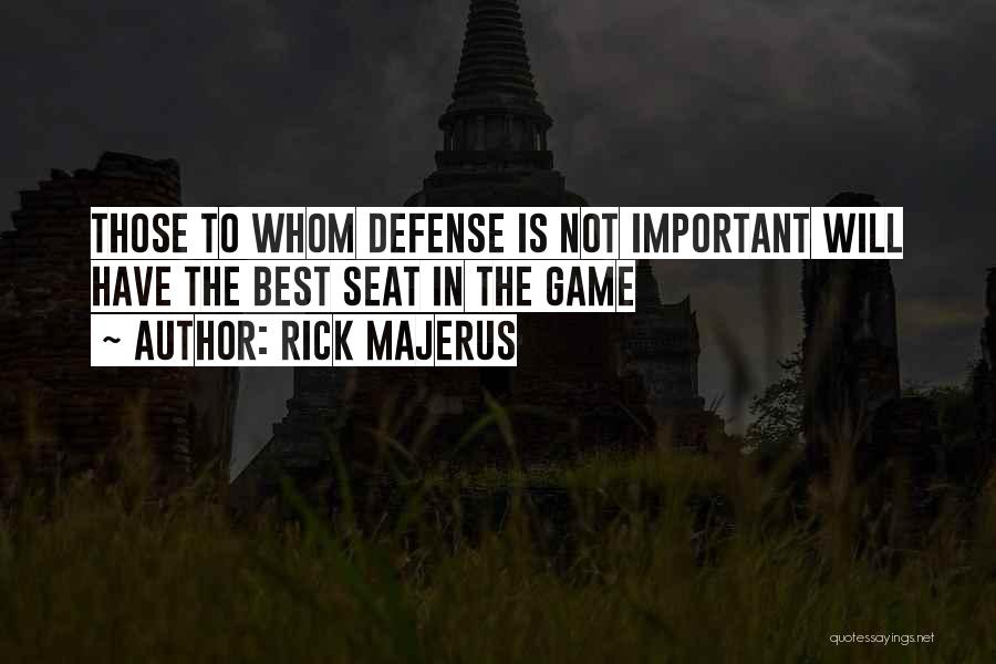 Basketball Defense Quotes By Rick Majerus