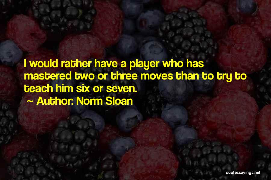 Basketball Player Quotes By Norm Sloan