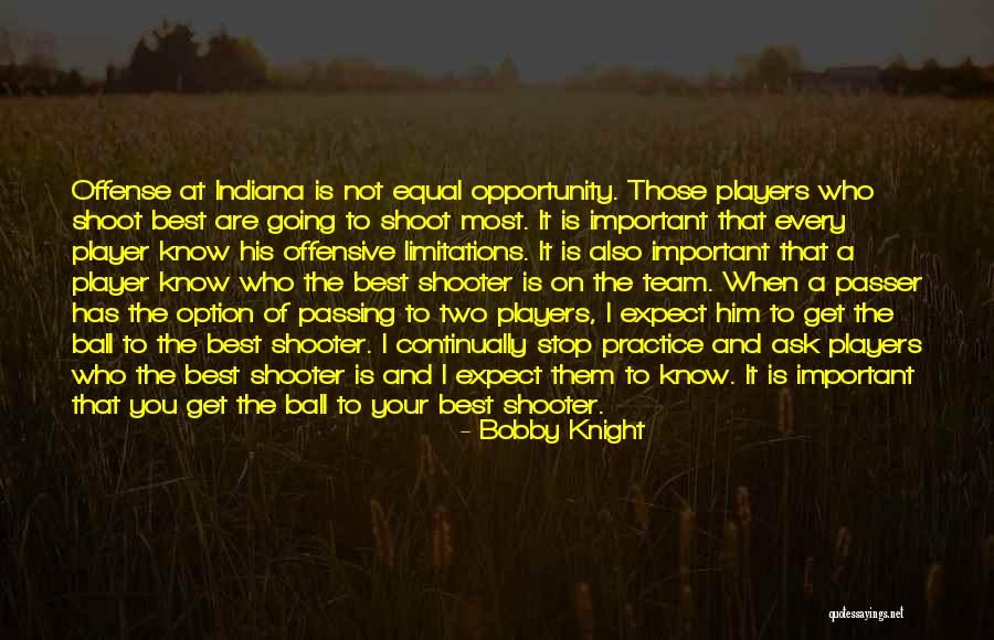 Basketball Shoot Quotes By Bobby Knight