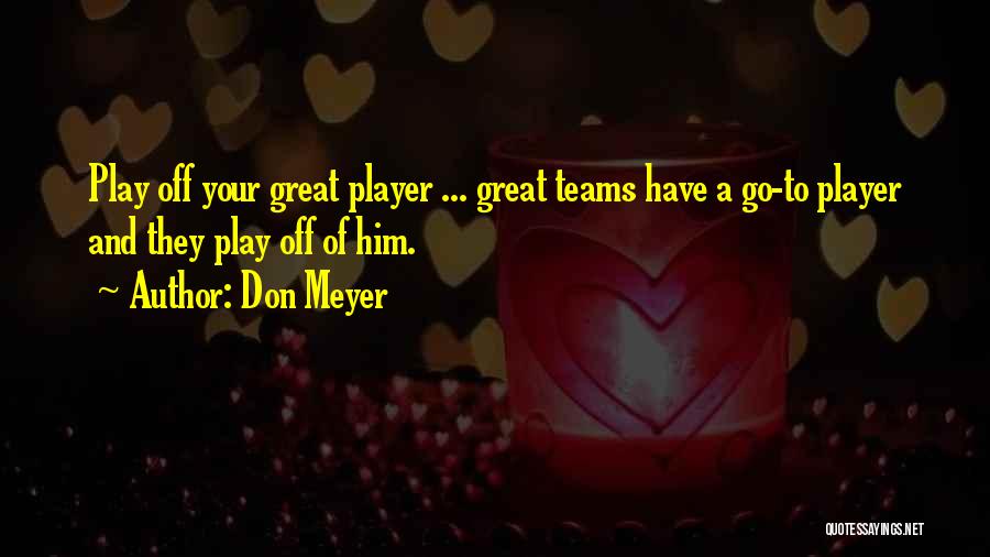 Basketball Teams Quotes By Don Meyer