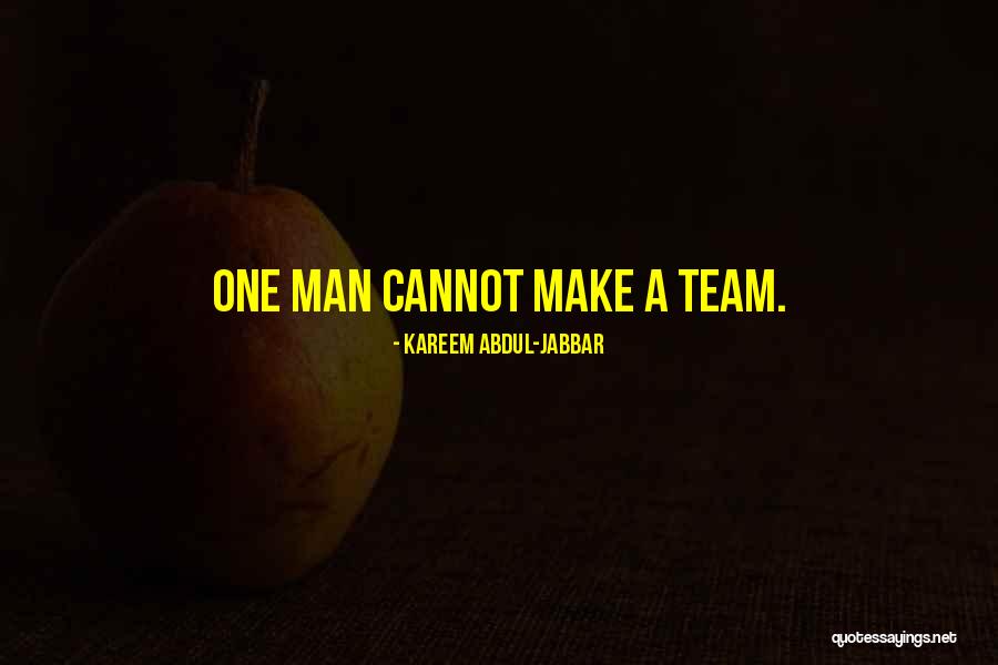 Basketball Teamwork Motivational Quotes By Kareem Abdul-Jabbar