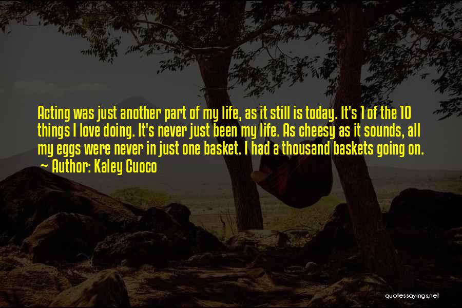 Baskets Quotes By Kaley Cuoco