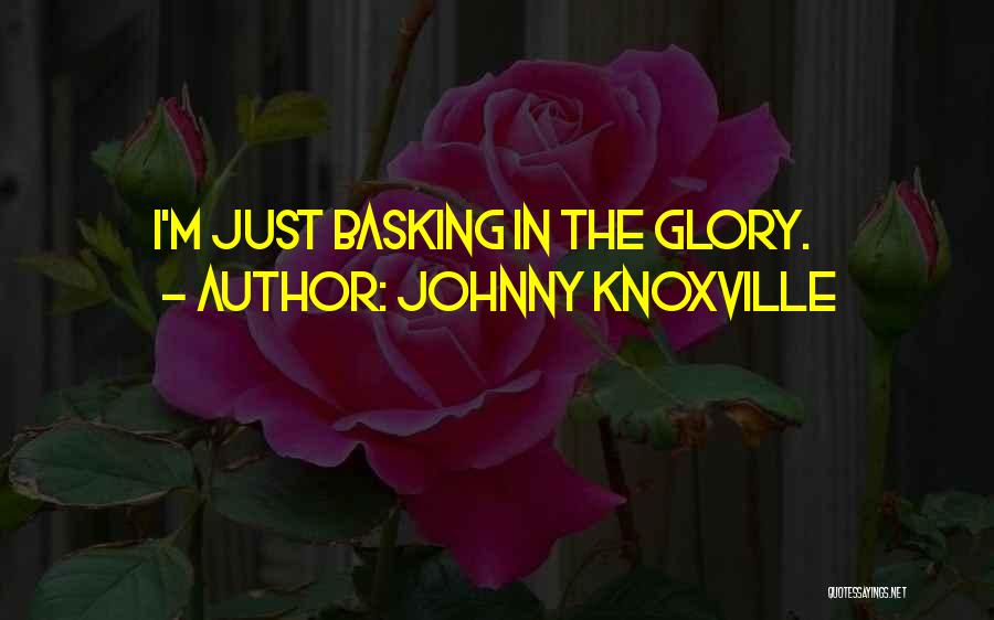 Basking Quotes By Johnny Knoxville