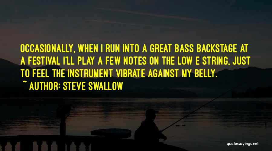 Bass Instrument Quotes By Steve Swallow