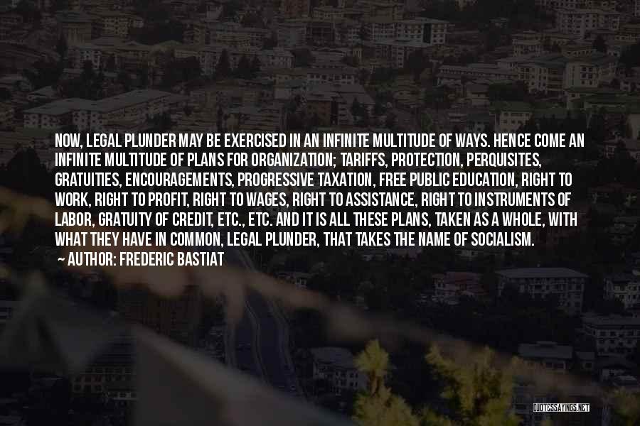 Bastiat Plunder Quotes By Frederic Bastiat