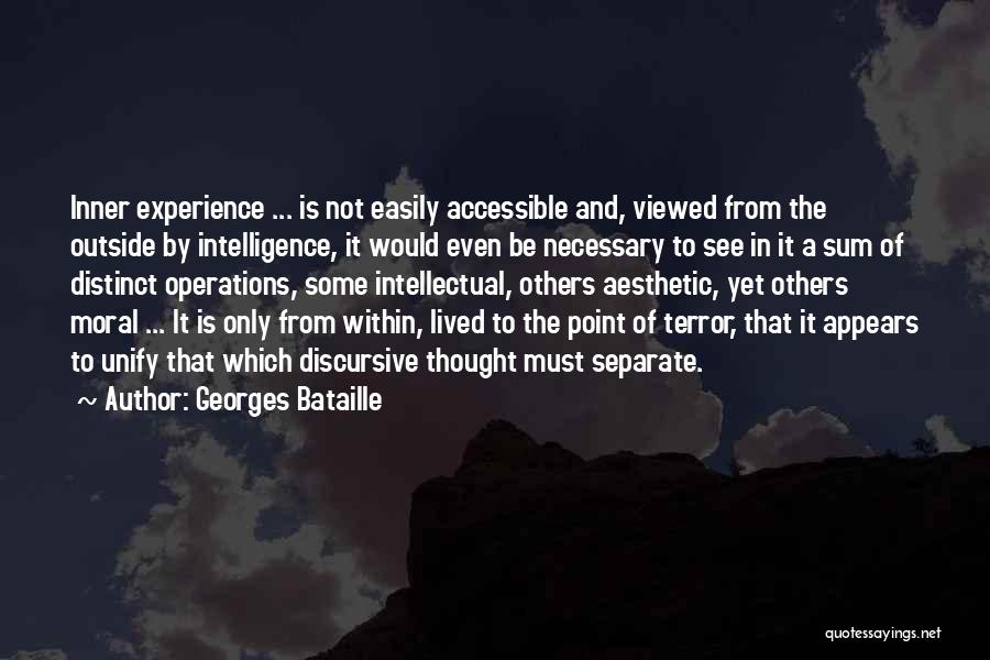 Bataille Inner Experience Quotes By Georges Bataille