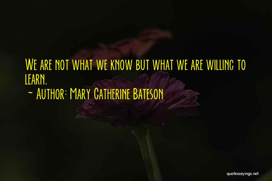 Bateson Quotes By Mary Catherine Bateson