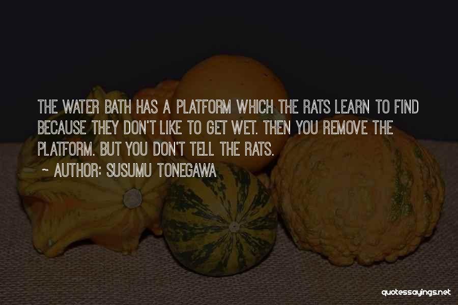 Bath Water Quotes By Susumu Tonegawa Bath Water Quotes By Susumu Tonegawa
