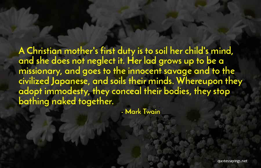 Bathing Together Quotes By Mark Twain