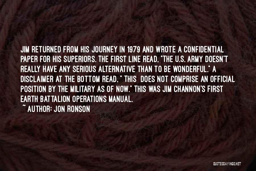 Battalion Quotes By Jon Ronson