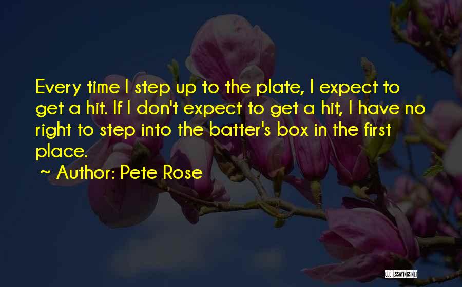 Batter Box Quotes By Pete Rose